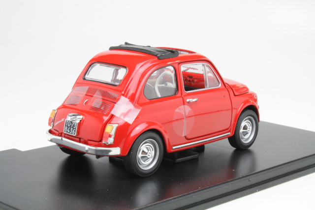 Fiat 500F 1965, punainen - Sulje napsauttamalla kuva