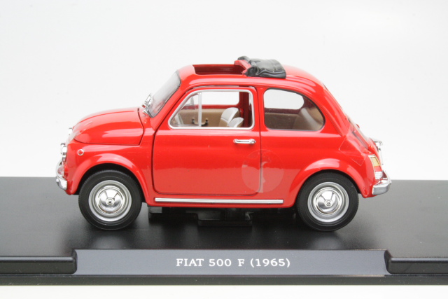 Fiat 500F 1965, punainen - Sulje napsauttamalla kuva