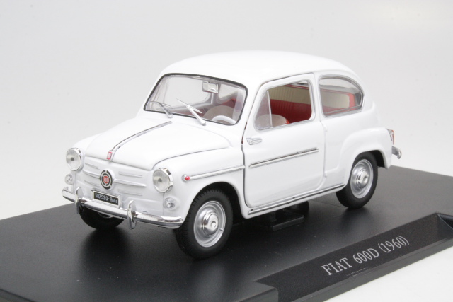 Fiat 600D 1960, valkoinen - Sulje napsauttamalla kuva