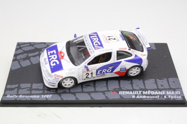 Renault Megane Maxi, San Remo 1997, P.Andreucci, no.21 - Sulje napsauttamalla kuva