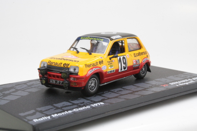 Renault 5 Alpine, Monte Carlo 1978, J.Ragnotti, no.19 - Sulje napsauttamalla kuva