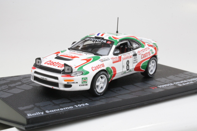 Toyota Celica Turbo 4WD ST185, San Remo 1994, D.Auriol, no.8 - Sulje napsauttamalla kuva