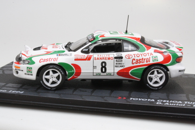 Toyota Celica Turbo 4WD ST185, San Remo 1994, D.Auriol, no.8