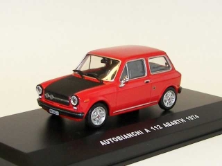 Autobianchi A112 Abarth 1974, punainen/musta