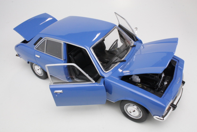 Peugeot 504 1975, sininen - Sulje napsauttamalla kuva