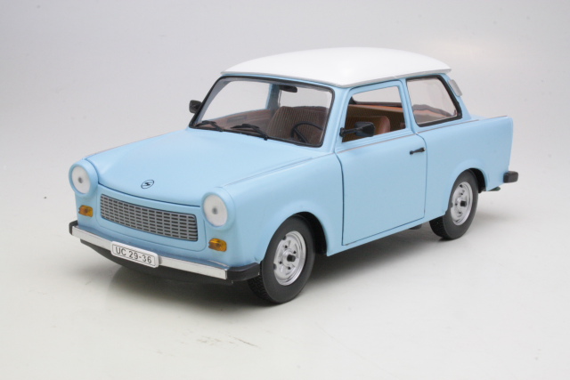 Trabant 601 de Luxe, vaaleansininen/valkoinen