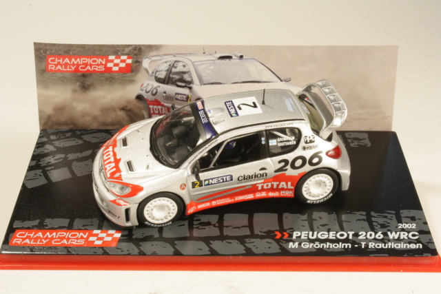 Peugeot 206 WRC, Finland 2002, M.Gronholm, no.2