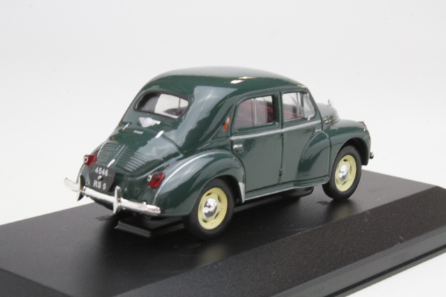 Renault 4CV Berline Grand Luxe 1950, tummanvihreä - Sulje napsauttamalla kuva