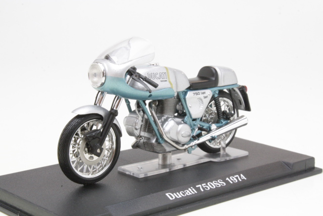 Ducati 750SS 1974, hopea/sininen