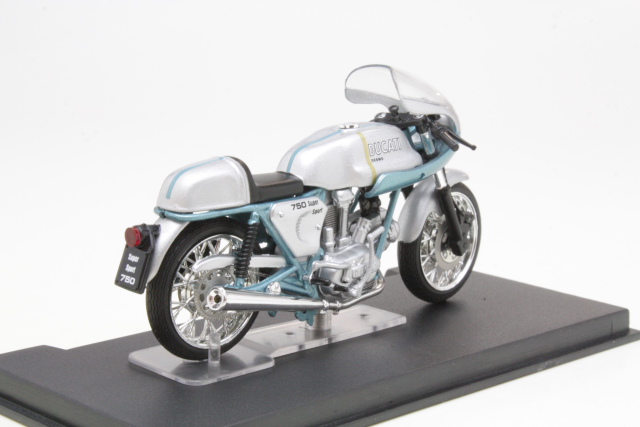 Ducati 750SS 1974, hopea/sininen