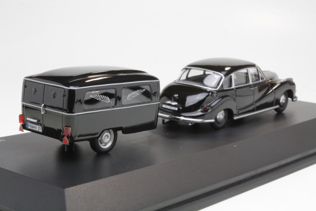 BMW 502 Sedan with Westfalia funeral trailer