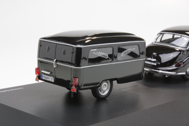 BMW 502 Sedan with Westfalia funeral trailer