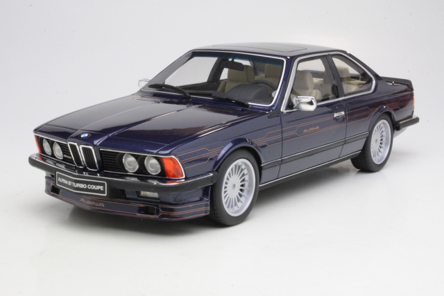 BMW E24 Alpina B7 Bi-Turbo Coupe 1985, tummansininen - Sulje napsauttamalla kuva