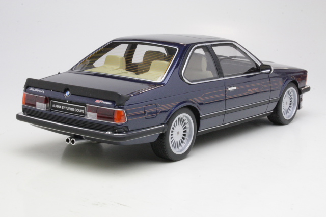 BMW E24 Alpina B7 Bi-Turbo Coupe 1985, tummansininen - Sulje napsauttamalla kuva