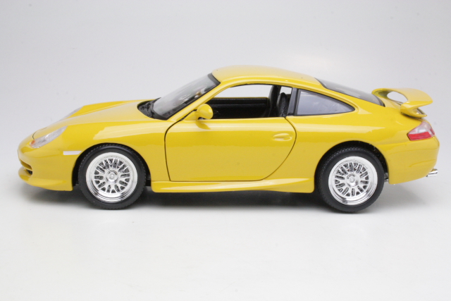 Porsche 911 GT3 1997, keltainen - Sulje napsauttamalla kuva