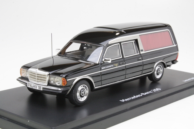 Mercedes 200 (w123) Hearse, black - Click Image to Close