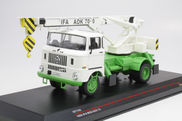 IFA W50 ADK70 Autokran 1968, valkoinen/vihreä