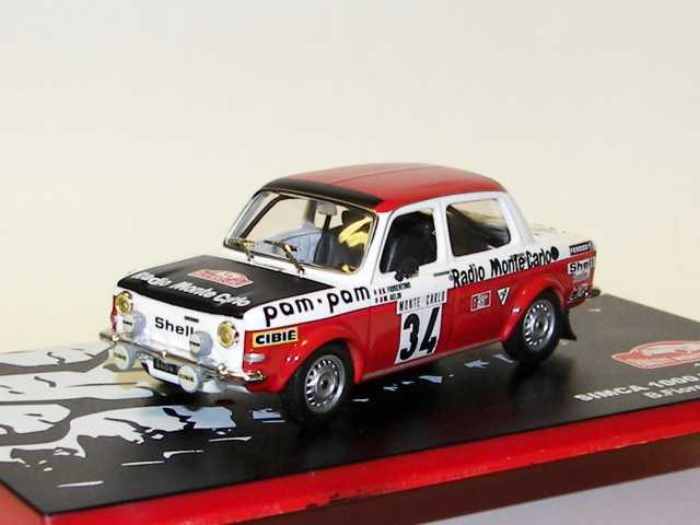 Simca 1000 Rallye 2, Monte Carlo 1973, B.Fiorentino, no.34