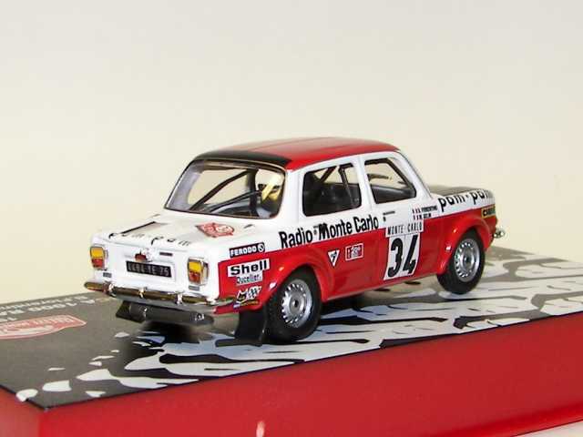 Simca 1000 Rallye 2, Monte Carlo 1973, B.Fiorentino, no.34