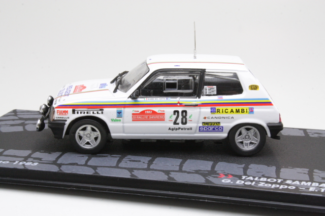 Talbot Samba Rallye, San Remo 1983, G.Del Zoppo, no.28