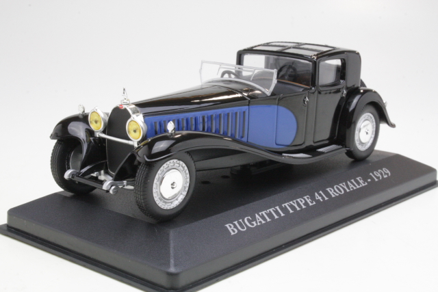 Bugatti Type 41 Royale 1929, black/blue - Click Image to Close