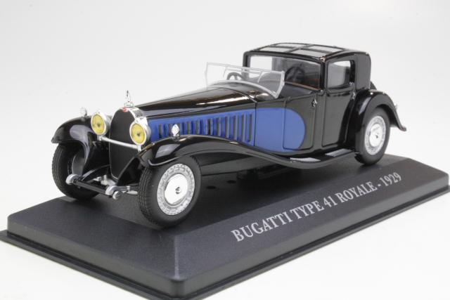 Bugatti Type 41 Royale 1929, musta/sininen - Sulje napsauttamalla kuva