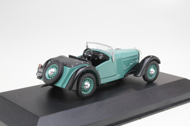 Georges Irat OLC3 Roadster 1938, turkoosi - Sulje napsauttamalla kuva