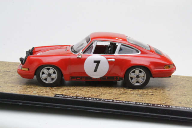 Porsche 911, 1st. San Remo 1968, P.Toivonen, no.7 - Sulje napsauttamalla kuva