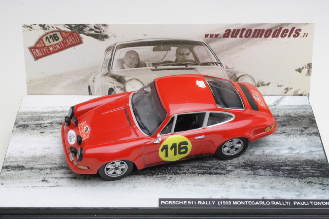 Porsche 911, Monte Carlo 1968, P.Toivonen, no.116