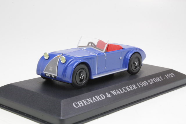 Chenard&Walcker 1500 Sport Cabriolet 1929, sininen - Sulje napsauttamalla kuva