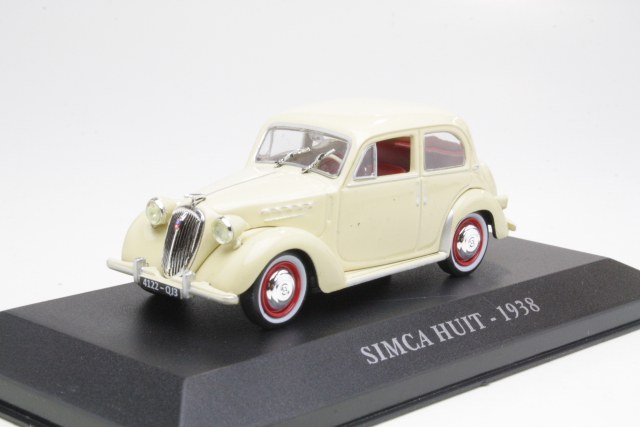 Simca 8 1938, kermanvalkoinen - Sulje napsauttamalla kuva