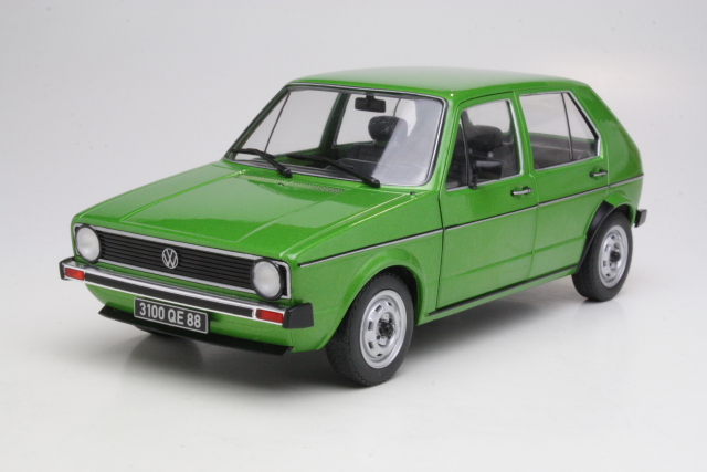 VW Golf 1 CL 4d 1976, vihreä - Sulje napsauttamalla kuva