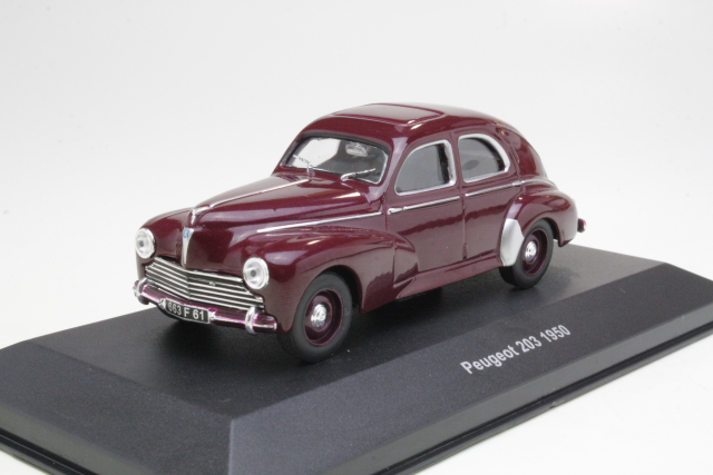 Peugeot 203 Berline 1954, dark red - Click Image to Close