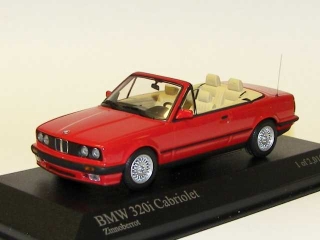 BMW 320i Cabriolet 1989, punainen
