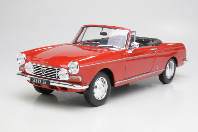 Peugeot 404 Cabriolet 1967, punainen - Sulje napsauttamalla kuva