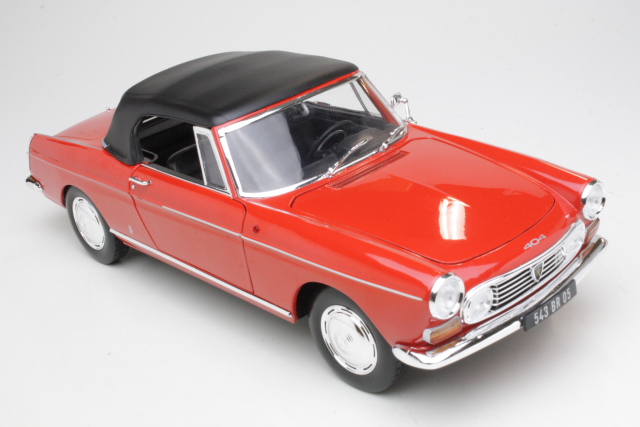 Peugeot 404 Cabriolet 1967, punainen - Sulje napsauttamalla kuva