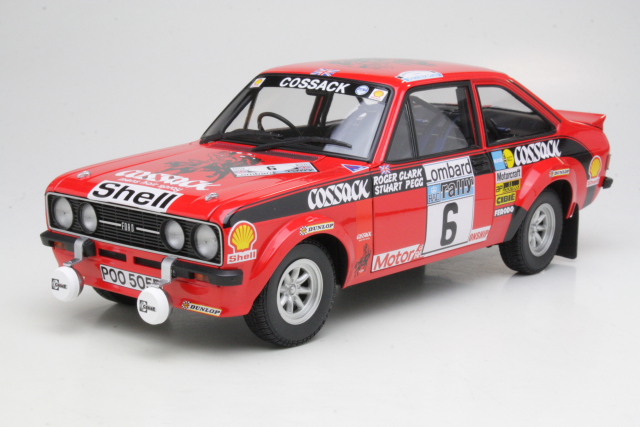 Ford Escort Mk2 RS1800, 1st. RAC 1976, R.Clark, no.6 - Sulje napsauttamalla kuva