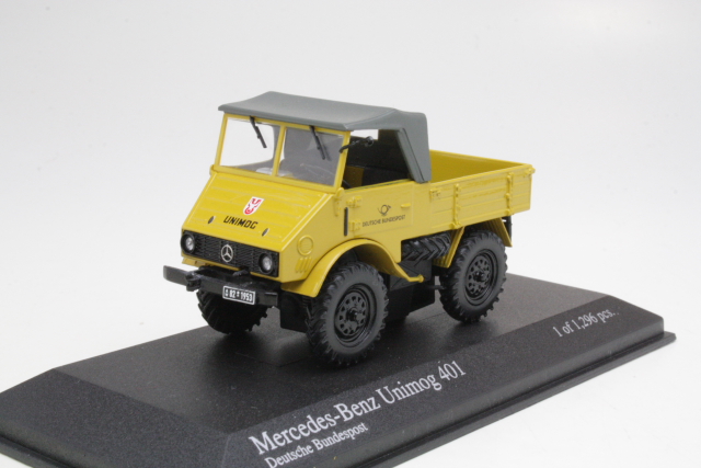 MB Unimog 401 1953 "Bundespost" - Sulje napsauttamalla kuva