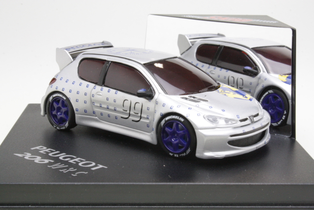 Peugeot 206 WRC 1998, silver "Presentation Car" - Click Image to Close