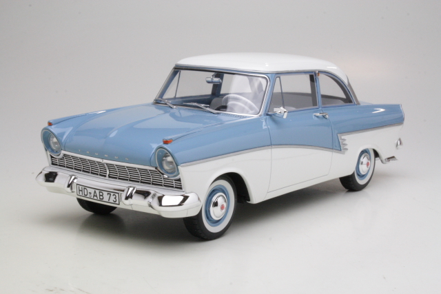 Ford Taunus 17M P2 1957, blue/white - Sulje napsauttamalla kuva