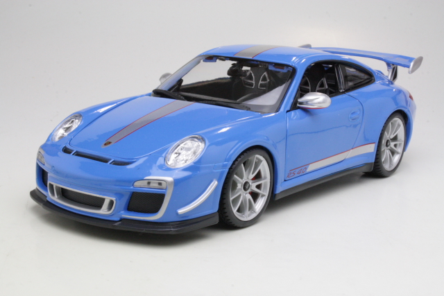 Porsche 911 GT3 RS 4.0 2011, sininen/hopea - Sulje napsauttamalla kuva