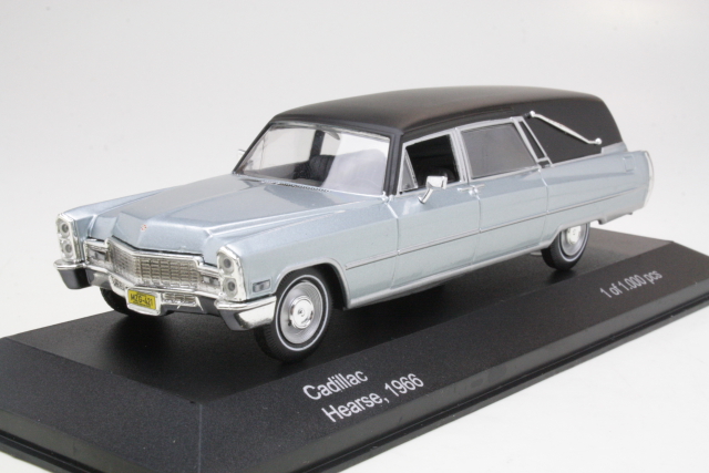 Cadillac Hearse 1966, silver/black