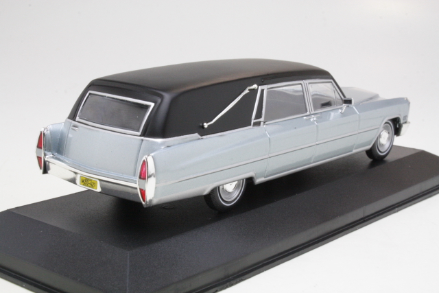 Cadillac Hearse 1966, silver/black
