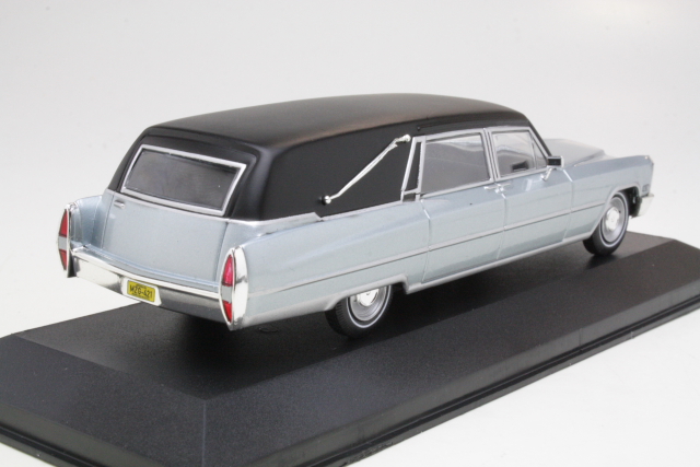 Cadillac Hearse 1966, hopea/musta - Sulje napsauttamalla kuva