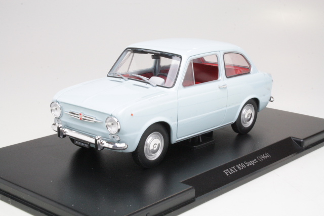 Fiat 850 Super 1964, vaaleansininen - Sulje napsauttamalla kuva