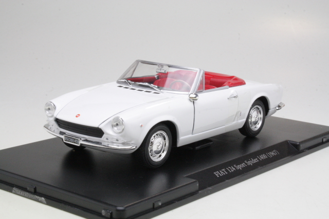 Fiat 124 Spider 1400 1967, white