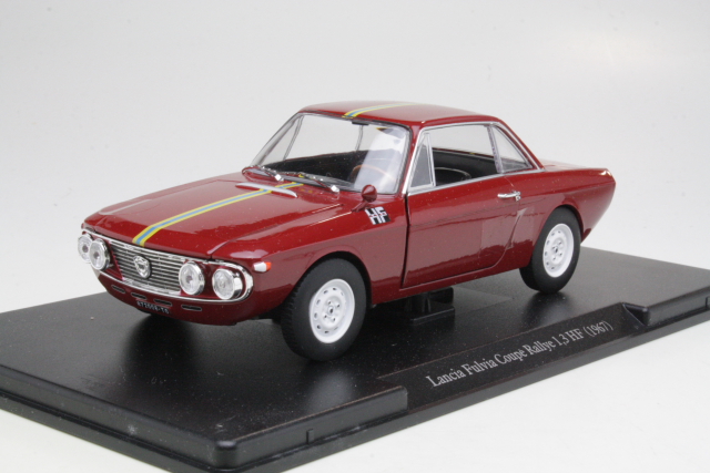 Lancia Fulvia Coupe Rallye 1.3 HF 1967, tummanpunainen - Sulje napsauttamalla kuva