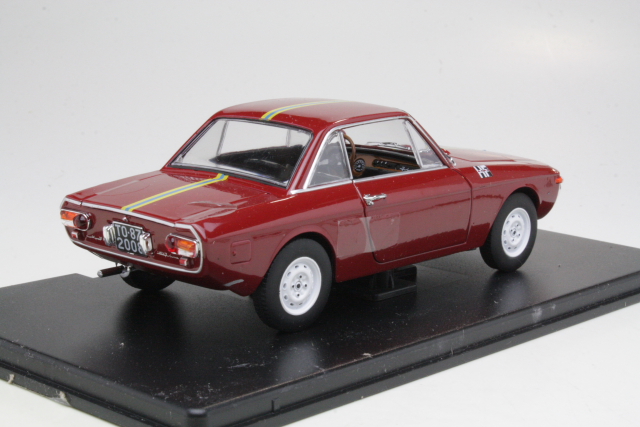 Lancia Fulvia Coupe Rallye 1.3 HF 1967, tummanpunainen - Sulje napsauttamalla kuva