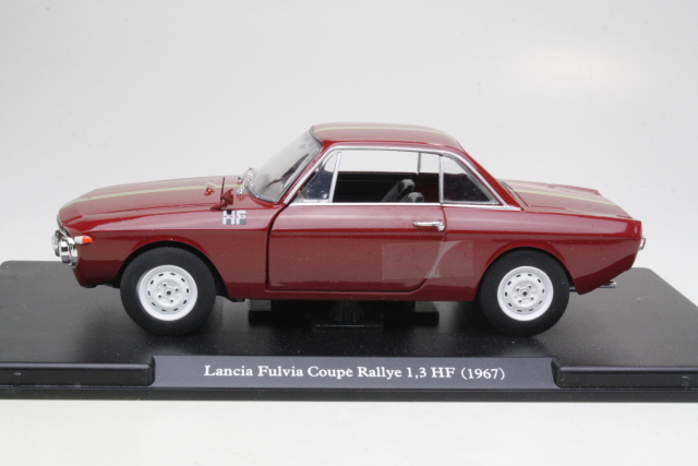 Lancia Fulvia Coupe Rallye 1.3 HF 1967, tummanpunainen - Sulje napsauttamalla kuva