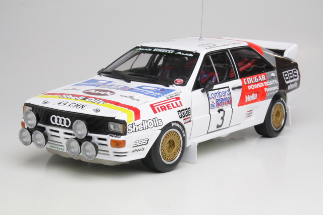 Audi Quattro A2, 2nd RAC 1984, H.Mikkola, no.3 - Sulje napsauttamalla kuva